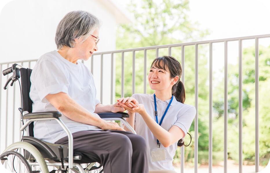 患者に寄り添う医療スタッフ